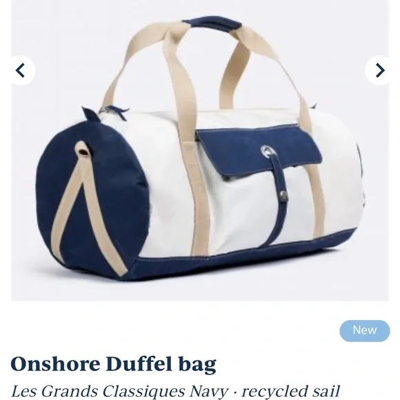 Onshore Duffel bagLes Grands Classiques Navy • recycled sail - Picture 1 of 10